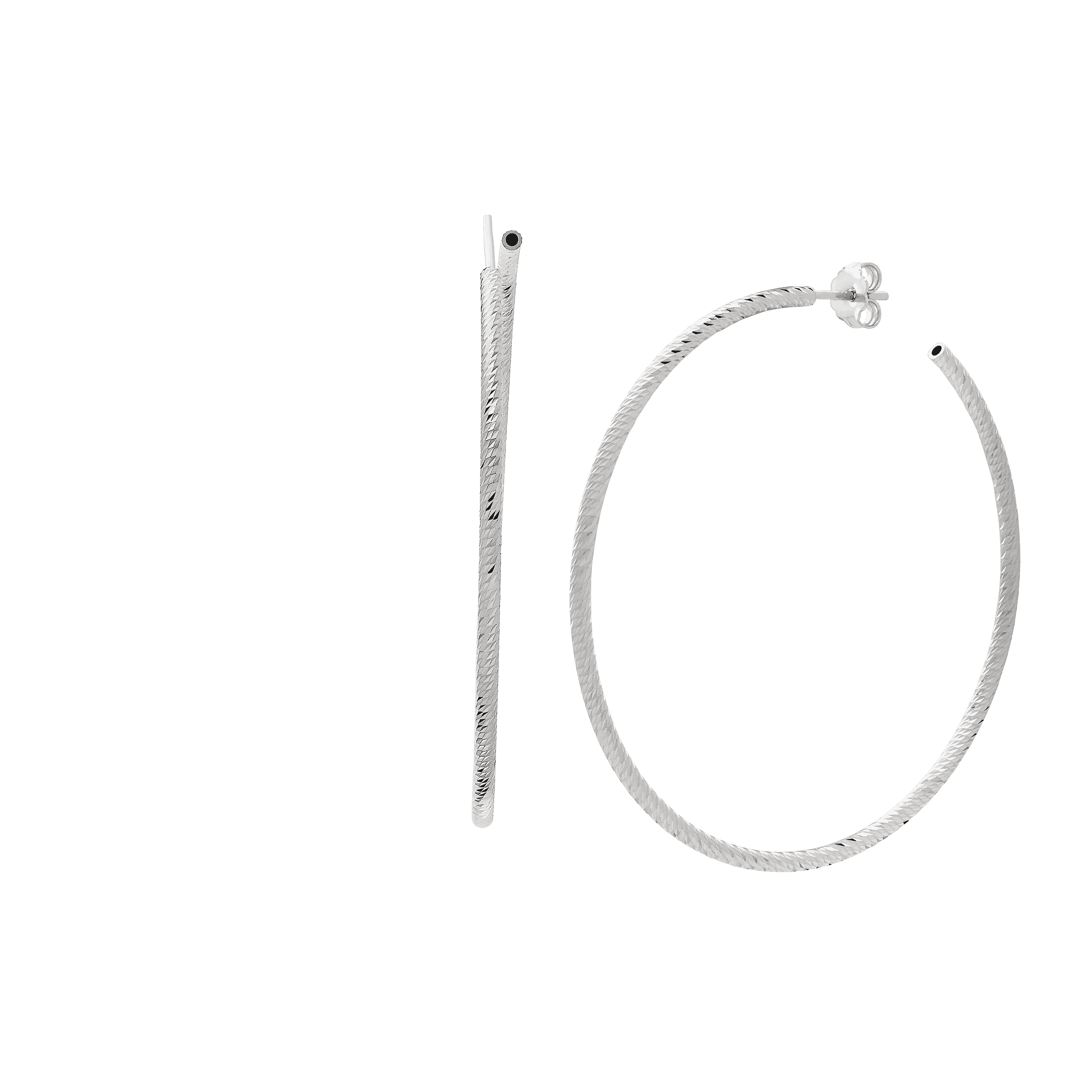 simply silver hoop earrings