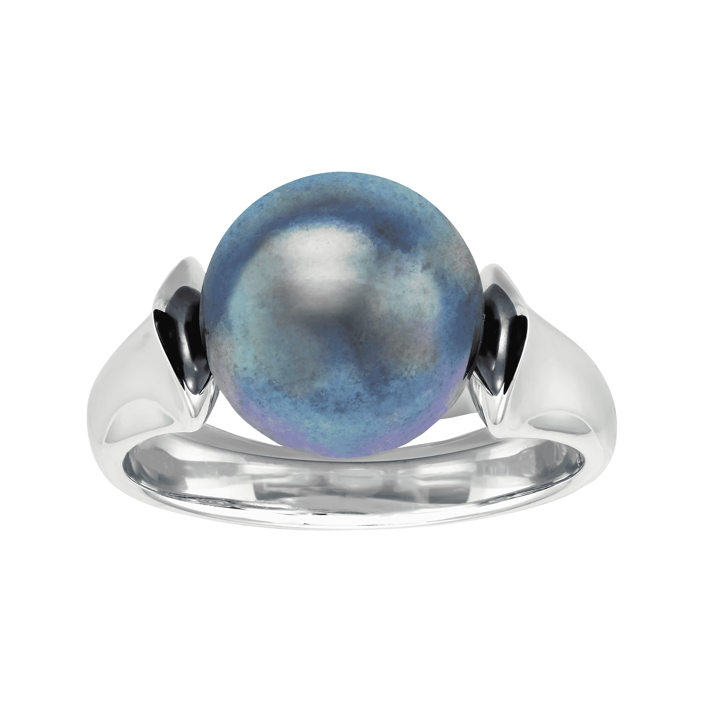 black freshwater pearl ring