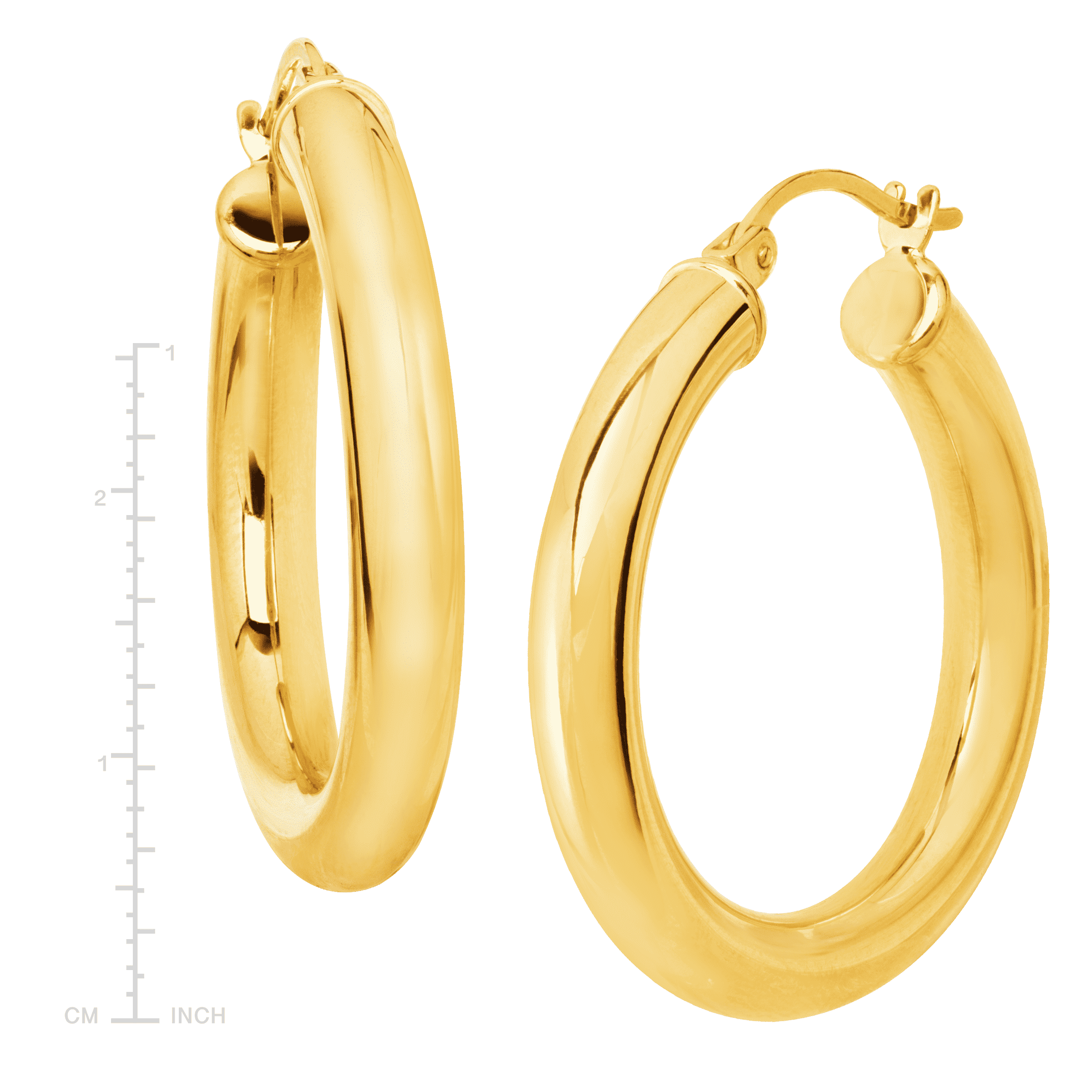 Rubi - Small Hoop Earring - Gold Plated Tubular