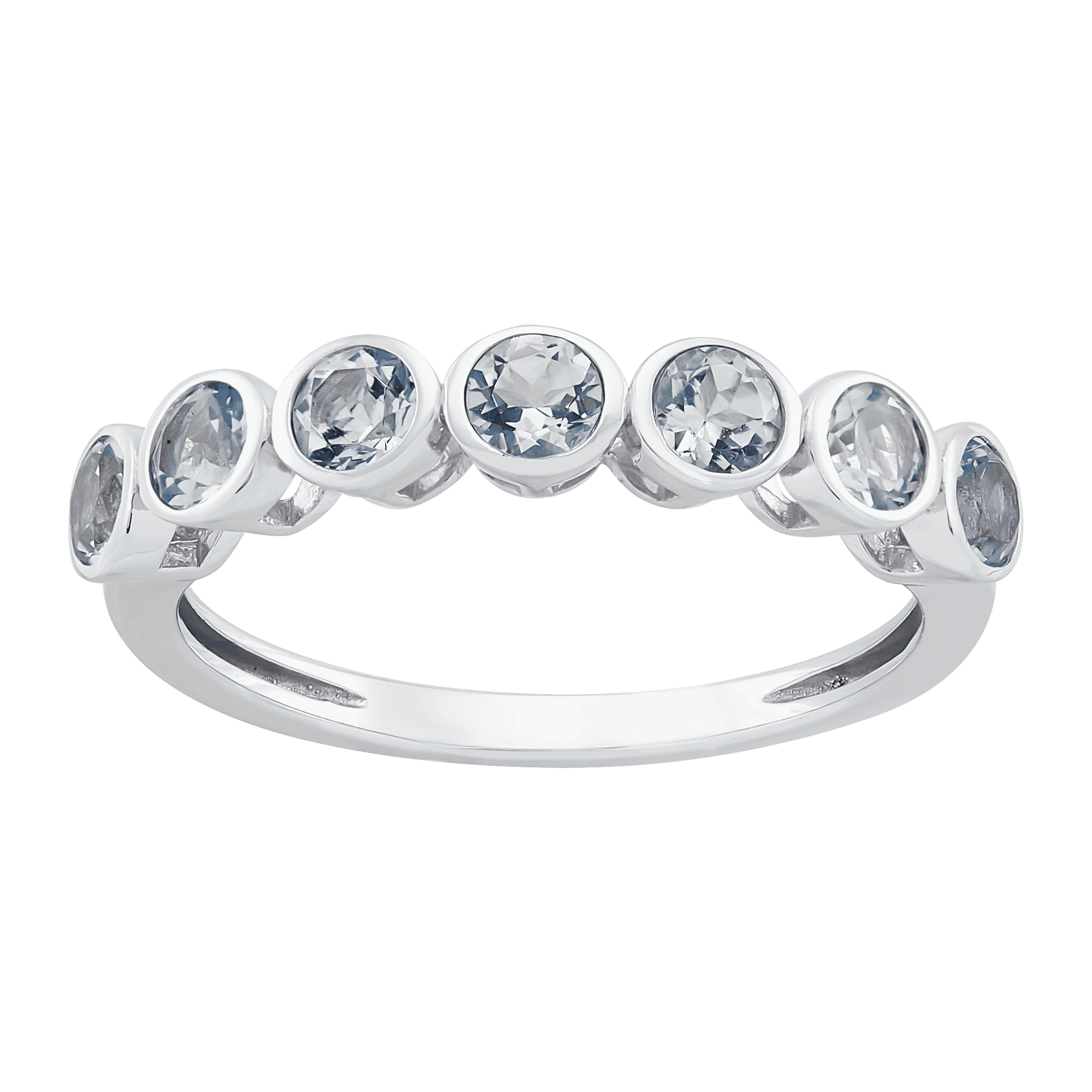 Birthstone Seven Stone Band Ring