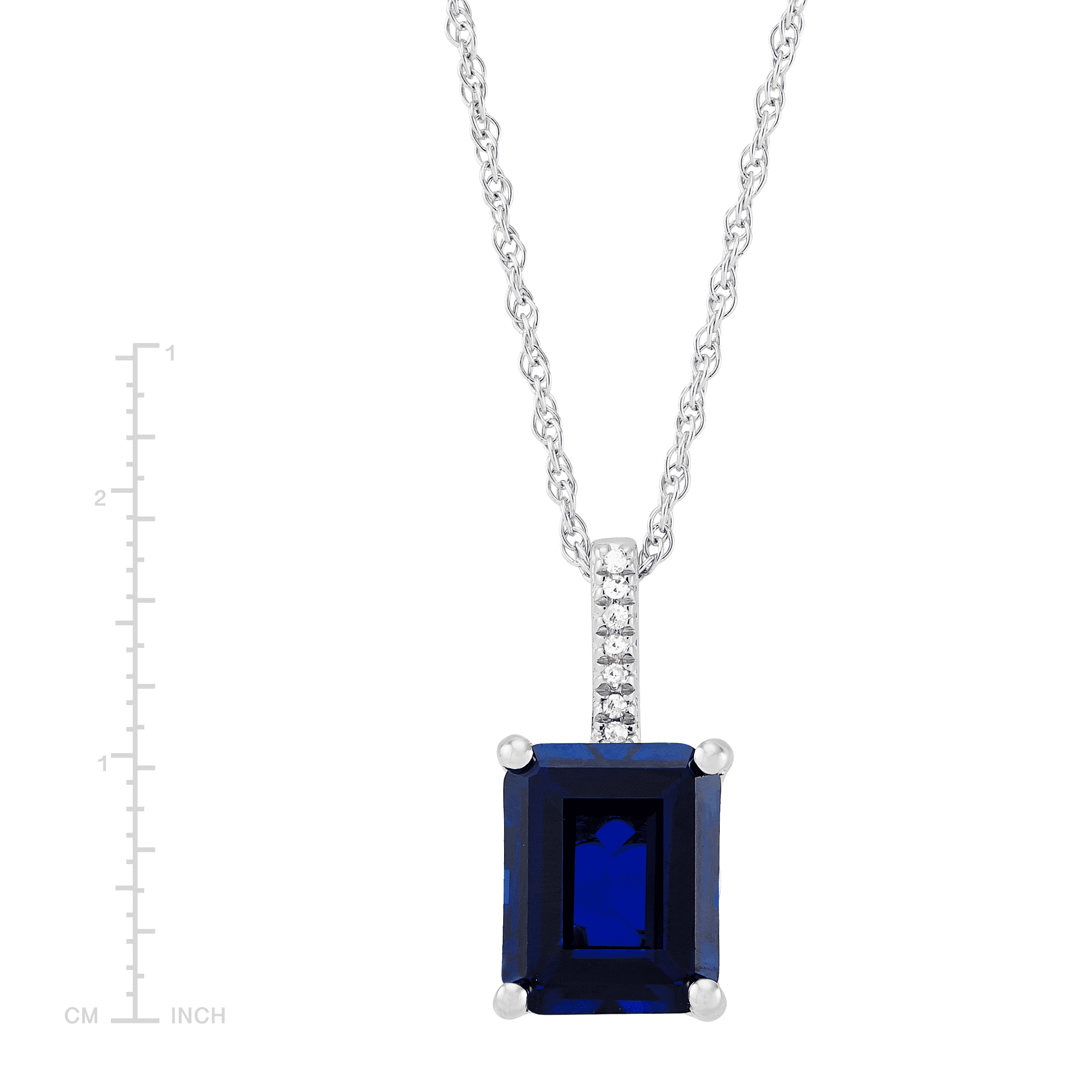 Blue Sapphire & Diamond Necklace – Identity Diamonds